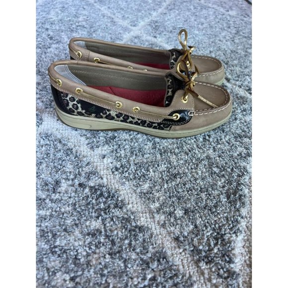 Sperry Topsider Cheetah Print Shoes - Womens size 8 - Picture 6 of 7